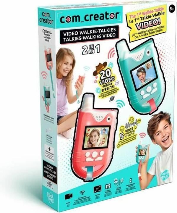 Immagine prodotto Canal Toys Video Walkie Talkies – Kinder Walkie Talkies mit Kamera & Bildschirm – 100 m Reichweite – (0.30 km)