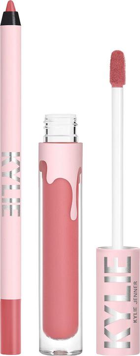 Actual product image Kylie Jenner Kylie By Matte Lip Kit - Matte Liquid Lipstick 3ml + Lip Liner (302 Snow Way Bae)
