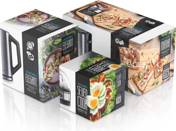Immagine prodotto Arendo Set per la colazione, bollitore da 1,5 l con selezione della temperatura, tostapane a 4 fette e