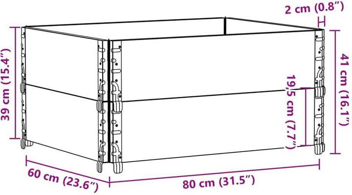Produktbild vidaXL Pflanzkübel