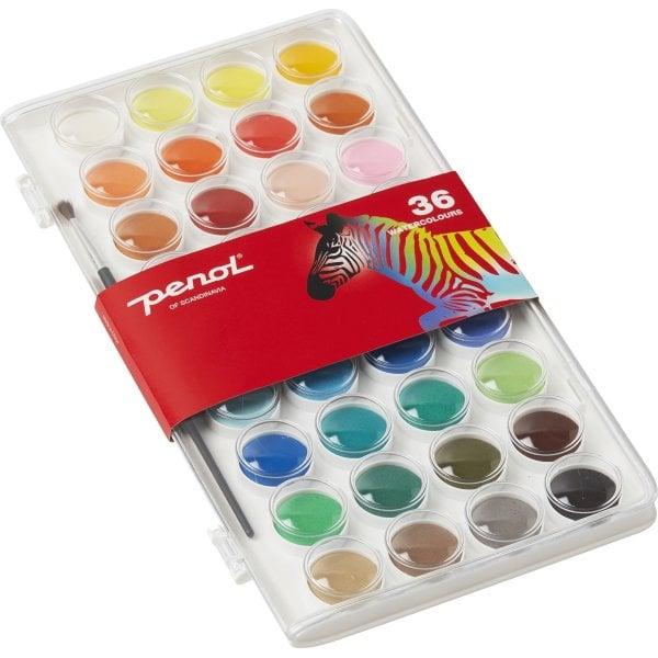 Maped, Künstlerfarbe + Bastelfarbe, Penol - Watercolor set (36 Colors) (16000151) (Mehrfarbig)