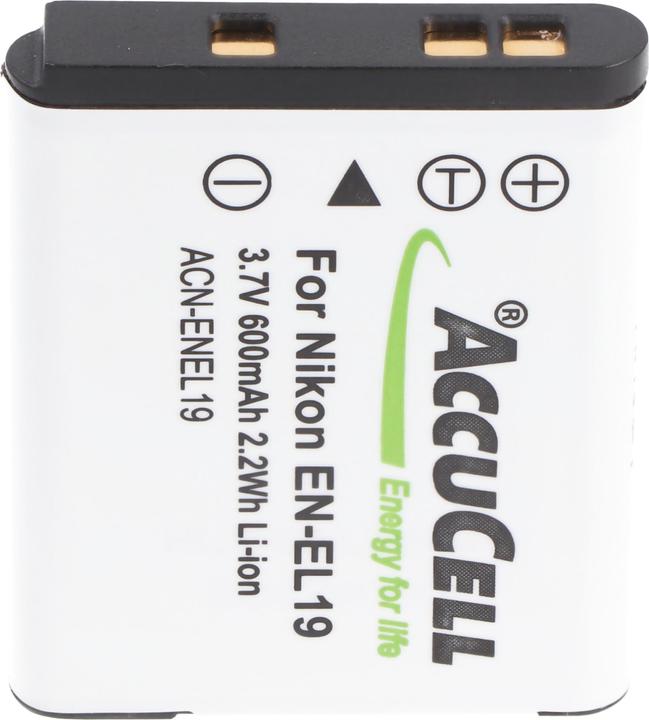 Batteria Sostitutiva Nikon EN-EL19: Li-Ion 3,7V 620mAh – Compatibile Al 100% Per Fotocamere Nikon
