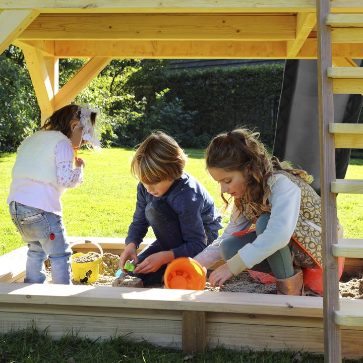 Actual product image Axi Sarah Playhouse Brown / Green - Gray Slide