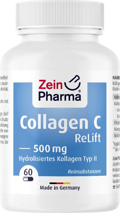 Actual product image Zein Pharma Collagen C ReLift (60 Piece, Capsules)