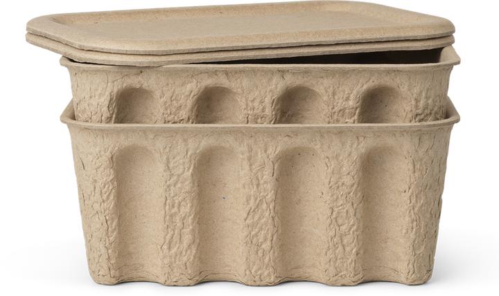 Image du produit Ferm Living Boîte en pâte à papier (40 x 30 x 15 cm, 18 l, 2x)