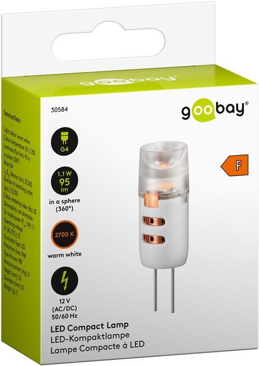 Actual product image Goobay LED compact lamp, 1.1 W (G4, 95 lm, 1x)