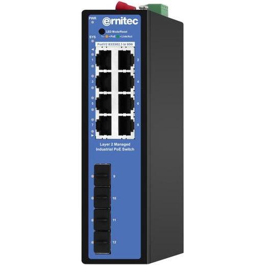 Thumbnail - Ernitec 12-port 1000Mbps Industrial (12 Ports), Netzwerk Switch