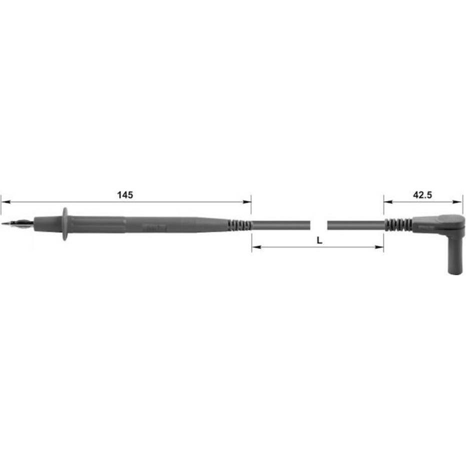 Thumbnail - Stäubli, Messleitung, 4 mm Sicherheitsmessleitung 100 cm