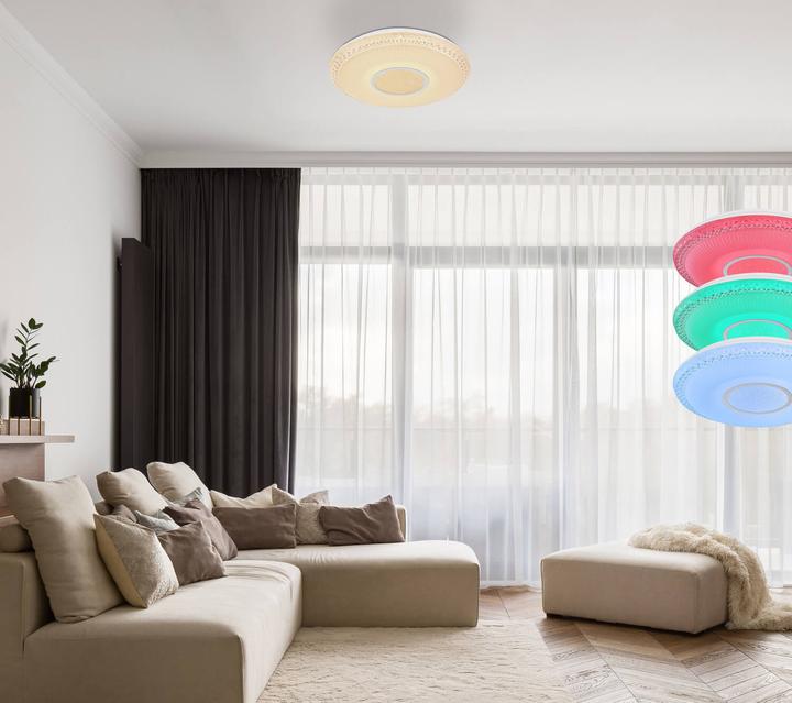 Produktbild Globo Deckenleuchte Klemens weiss 1xLED (2140 lm)