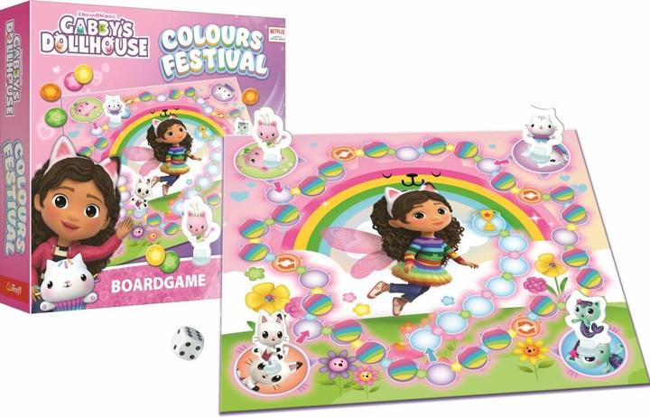 Productafbeelding Trefl Colors Festival Gabby's Dollhouse-Spiel (2 - 4 Spelers)