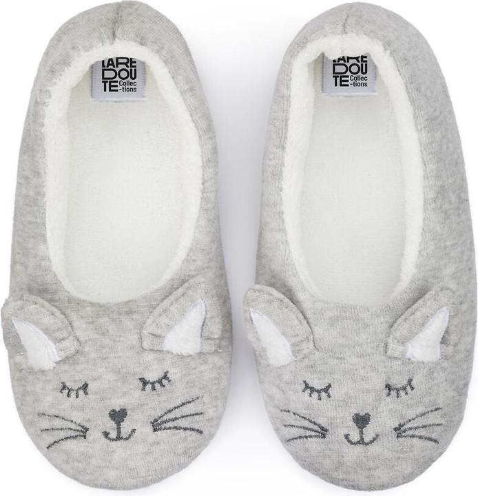 Produktbild La Redoute Collections Warme Hausschuhe mit Katzenmotiv (35)
