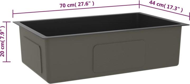 Actual product image VidaXL Kolumbus (Fitted sink, 44 cm, 70 cm)