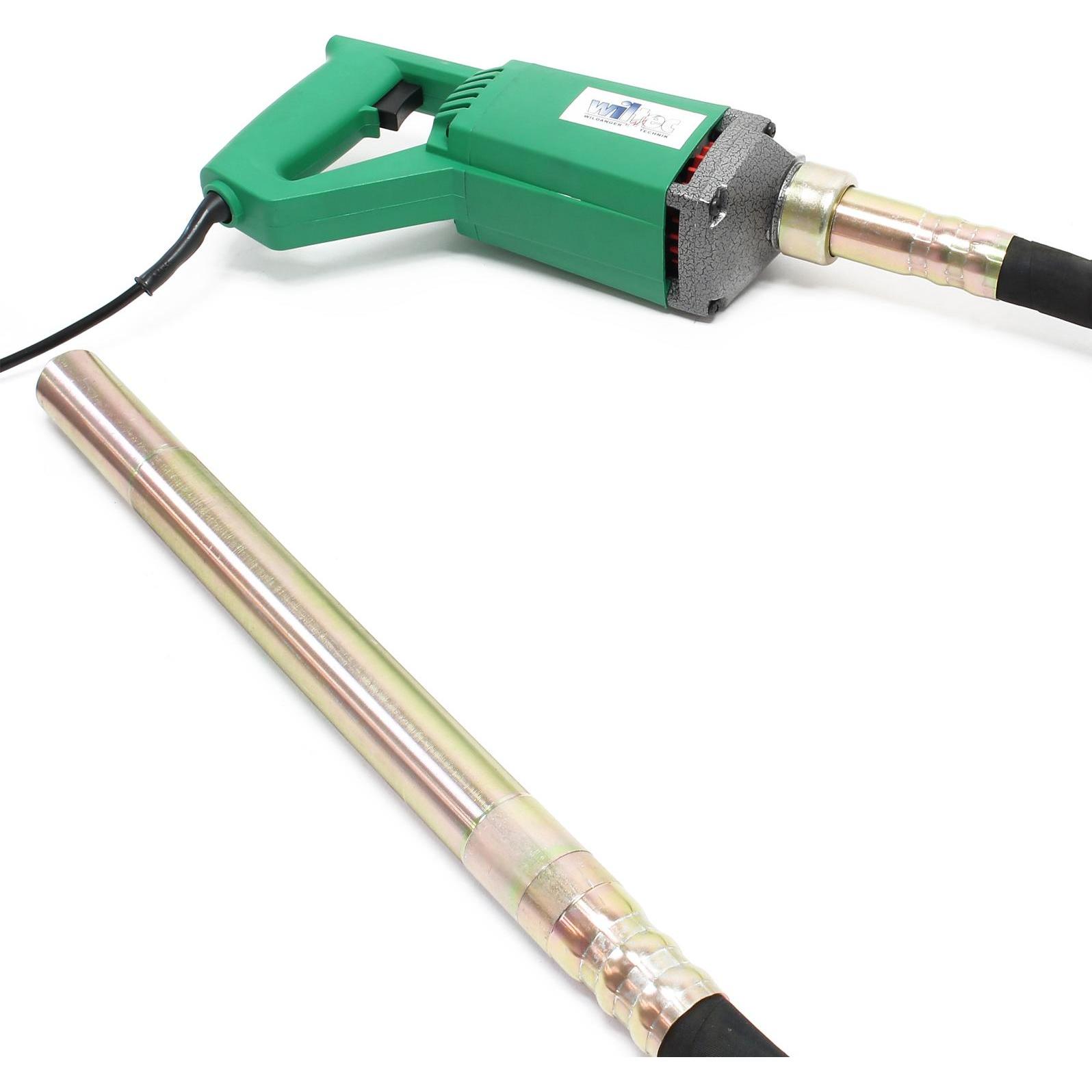 Wiltec, Rührwerk + Mörtelrührer, Elektro Betonrüttler 800W Rüttelflasche 1,5m Betonverdichter Innenrüttler