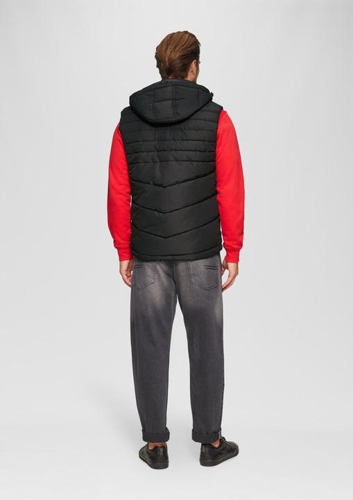 Actual product image S.Oliver Outdoor-Weste Gesteppte Weste mit abnehmbarer Kapuze (S)