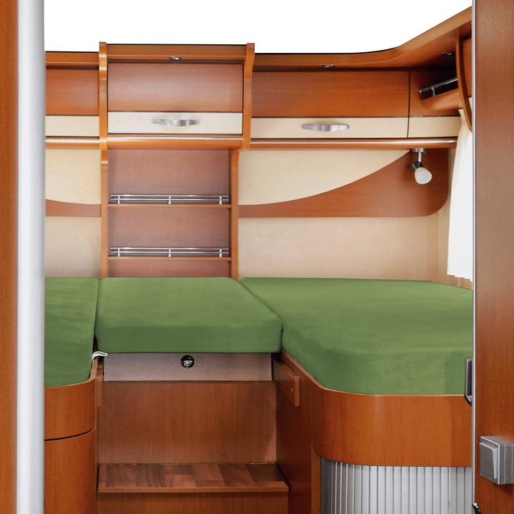 Actual product image Erwin Müller Spannbettlaken 3er-Set für Wohnmobil/Wohnwagen Heckbett (70 x 190 cm)