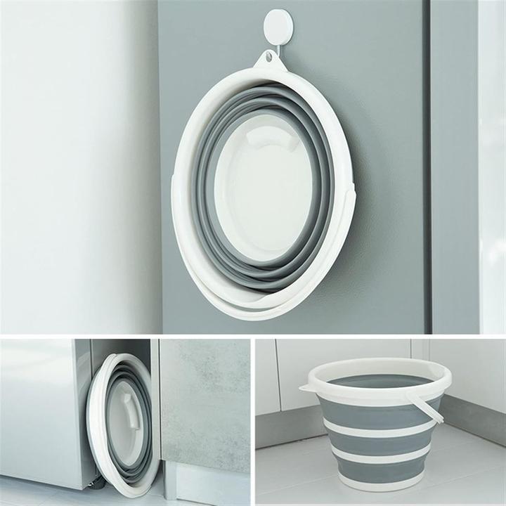 Actual product image König Design 3er Set Eimer faltbar Falteimer Putzeimer Wassereimer Campingeimer Angeleimer (1 pcs.)