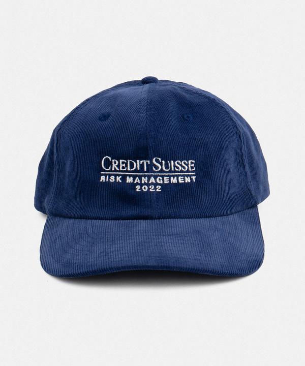 Plakativ «Credit Suisse Risk Management» Corduroy Cap Navy