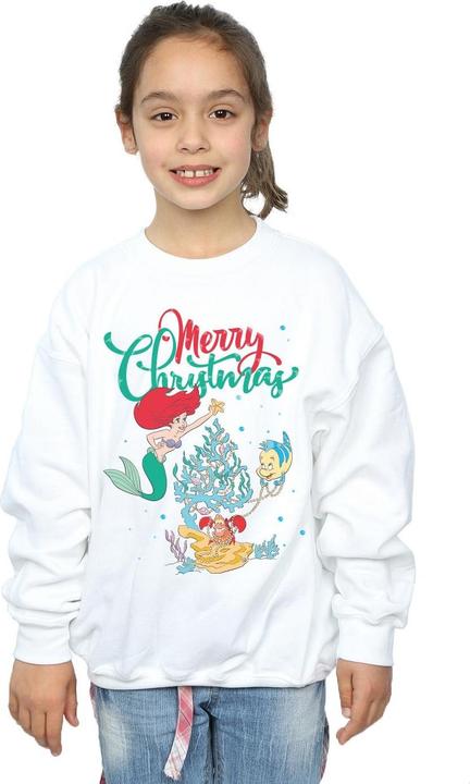 Produktbild Disney Princess Ariel Merry Christmas Sweatshirt Mädchen (140, 146)