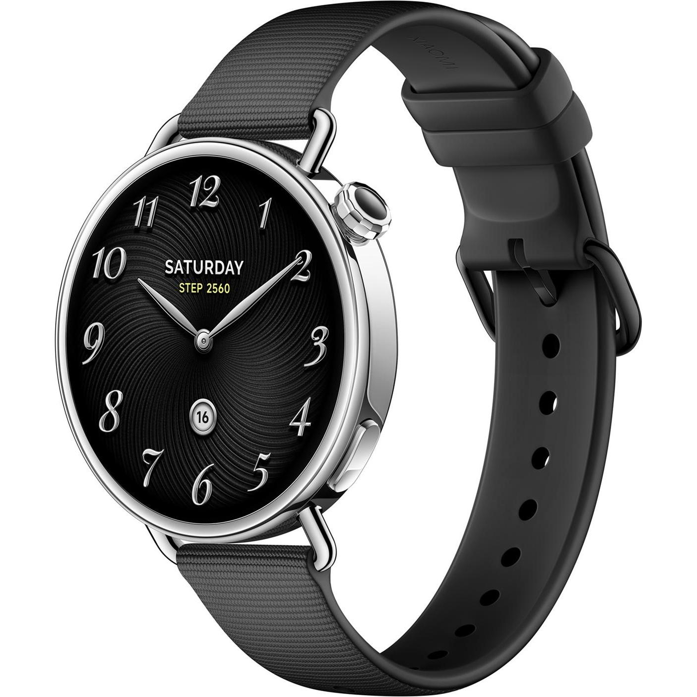 Xiaomi Watch S4 41mm Fluororubber Strap Black, BHR07VRGL (41 mm, Kautschuk), Uhrenarmband, Schwarz