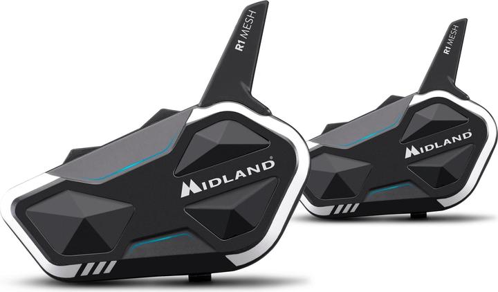 Produktbild Midland R1 Mesh Bluetooth-Headset für Motorräder (2er Set)