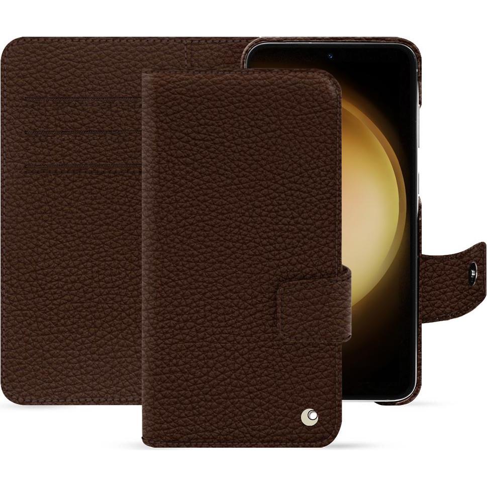 Thumbnail - Noreve Lederschutzhülle Samsung Galaxy S23+ (Samsung Galaxy S23+), Smartphone Hülle, Braun