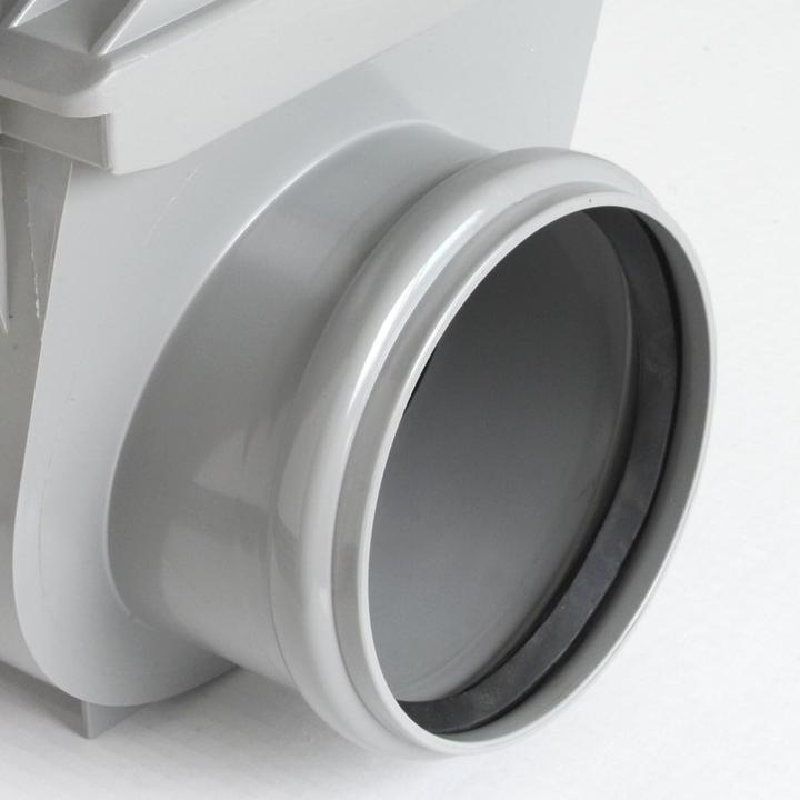 Productafbeelding First Plast NRO160G PVC Check Valve with Oring grey diameter 160 mm