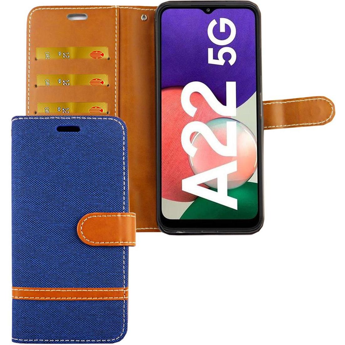 Thumbnail - König Design Handyhülle für Samsung Galaxy A22 5G Case Cover Schutztasche Schutzhülle Tasche (Samsung Galaxy A22 5G), Sm...