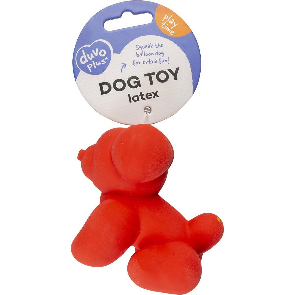 Thumbnail - Duvo+ Latex-Ballon Pudel, 14 cm, gelb, Hundespielzeug