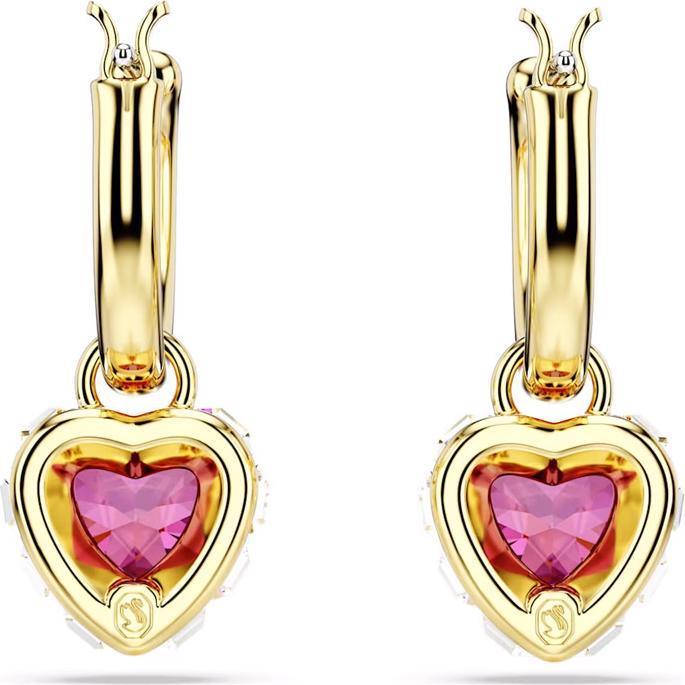 Produktbild Swarovski Stilla Drop Ohrhänger Herz Rot Gold (Swarovski Kristall)