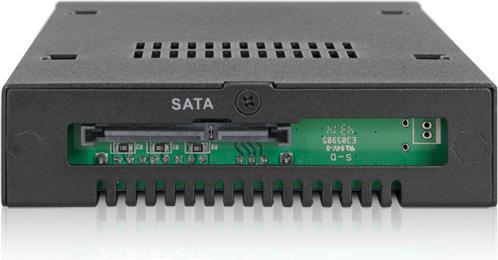 Actual product image Icy Dock MB491SKL-B 2.5in HDD Case for industrial systems SAS/SATA3 HDD/SSD dust cover key lock