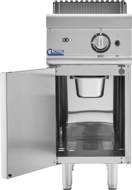 Produktbild Royal Catering Gas-Grillplatte Unterschrank 6 kW geriffelt Propan/LPG/Erdgas 50 - 300 °C (6 kW)
