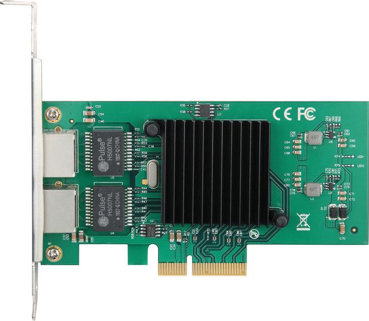Immagine prodotto InLine Dual-Gigabit Netzwerkkarte (Ethernet, Mini PCI Express, PCIe)