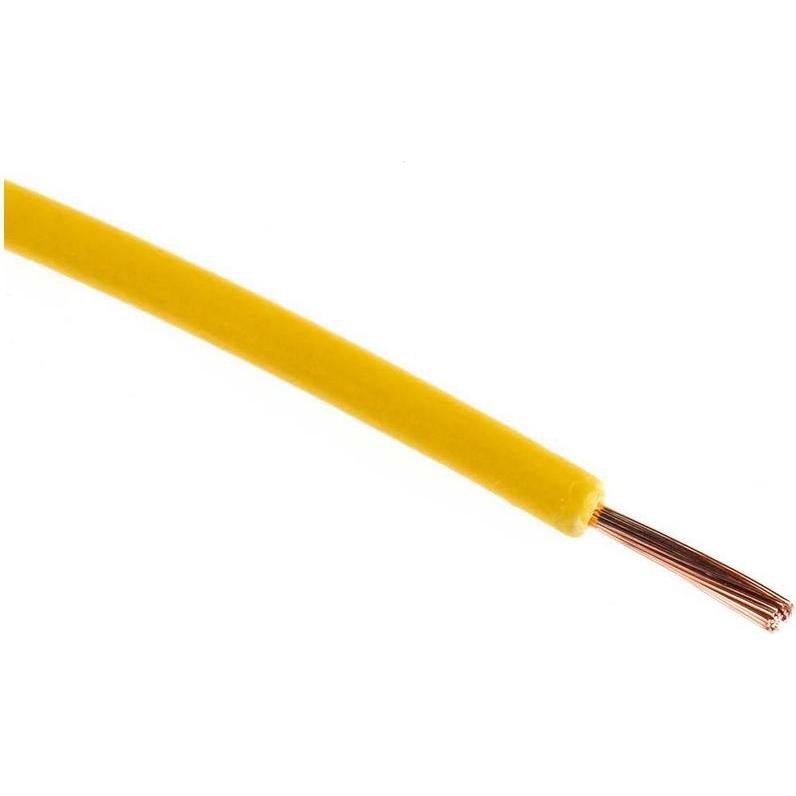 Rs Pro, Kabelleitung, Normierte Aderleitung Ø 2.8mm / 0,75 mm² Kupfer, Gelb 24 / 0,2 mm Litzen, 100m (100 m)