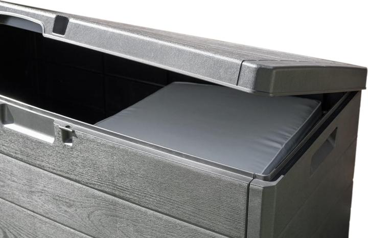 Produktbild Inda-Exclusiv XL Auflagenbox Sitzbank 2 Personen Kunststoff Anthrazit 340L