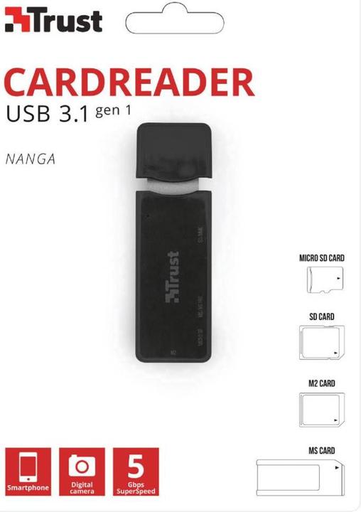 Image du produit Trust Clé USB3 pour lecteur de cartes (USB 3.0)
