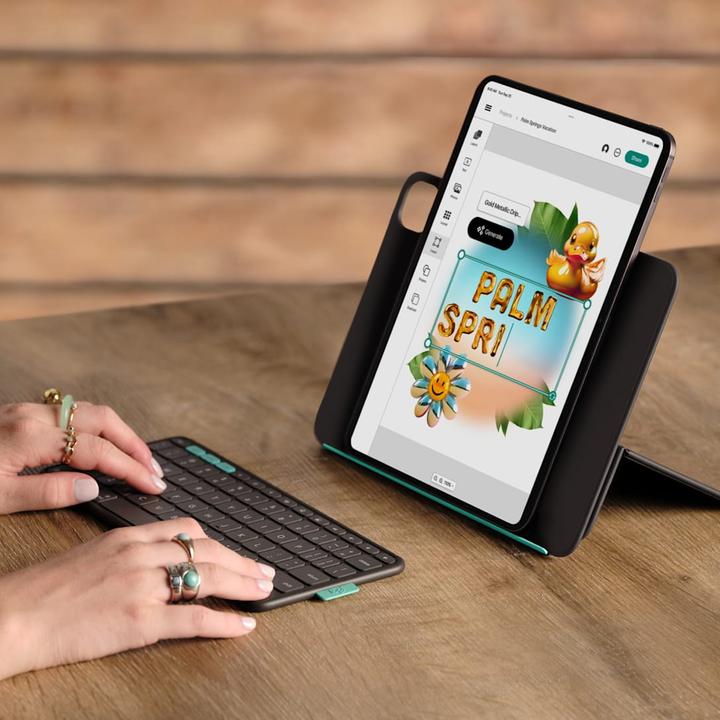 Image du produit Logitech Flip Folio (DE, iPad Air 11 2025, iPad Air 2022 (5e génération), iPad Pro 11 2024 (M4))