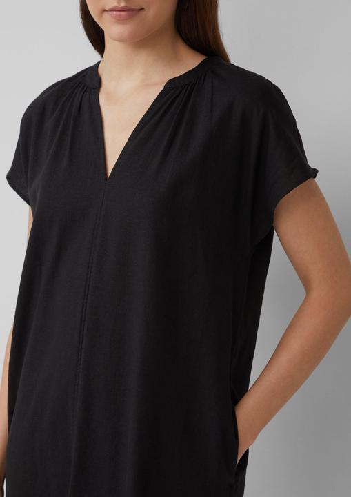 Actual product image S.Oliver Kleid Blusenkleid aus Leinenmix mit Eingrifftaschen (34)