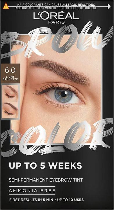 Actual product image L'Oréal Paris Brow Colour Semi-Permanent Eyebrow Tint (6.0 Light Brunette)