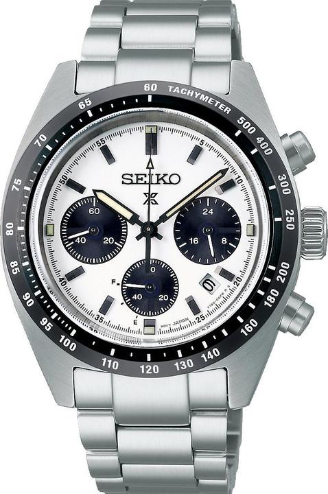 Actual product image Seiko Prospex Chronograph Speedtimer Solar (Analogue wristwatch, 39 mm)