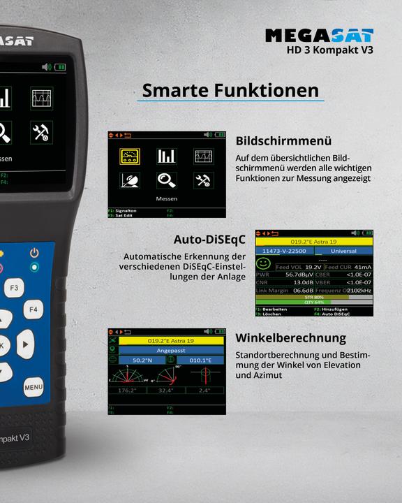 Produktbild Megasat HD 3 Kompakt V3 Antennen-Messgerät