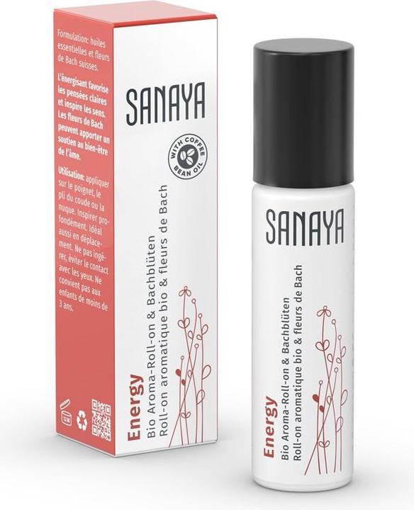 Actual product image Sanaya Aroma & Bach Flowers Energy Bio Roll on