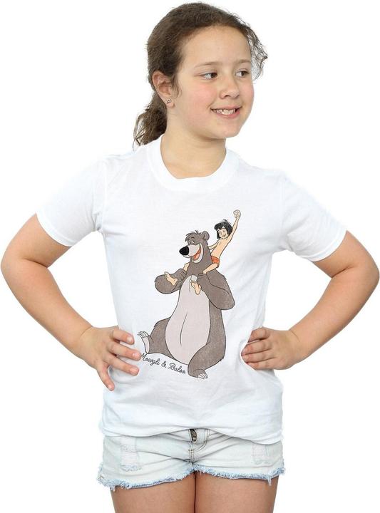 Immagine prodotto Disney Maglietta in cotone Mowgli e Baloo per bambina (140, 146)
