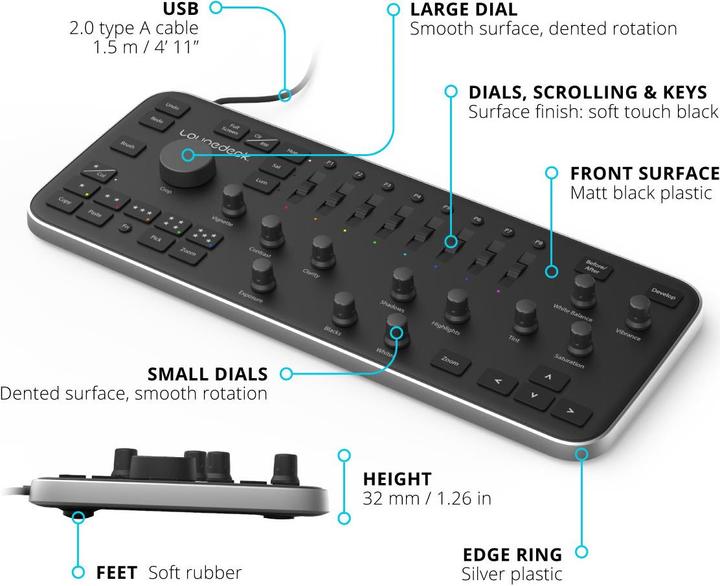 Produktbild Loupedeck Controller für Adobe Lightroom