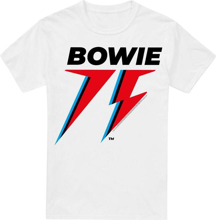 Immagine prodotto David Bowie 75 Maglietta Logo Uomo (M)