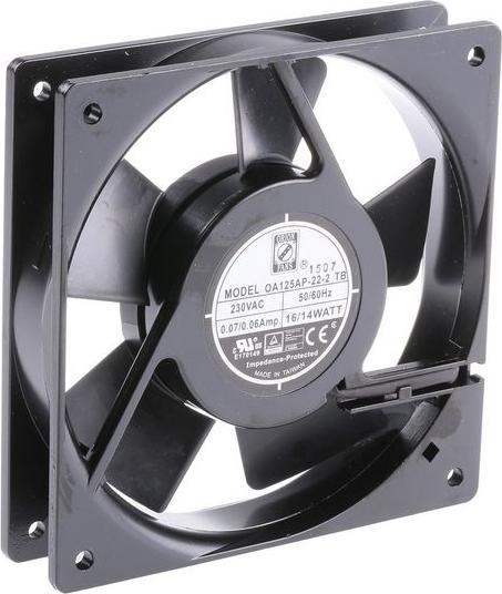 Produktbild RS PRO AC ball bearing fan,120mm 102cu.m/h 230V
