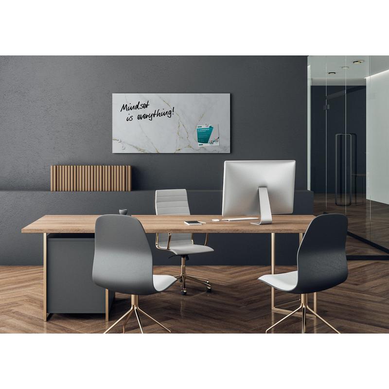 Thumbnail - Sigel, Pinnwand, Glas-Magnetboard Artverum mit Design (Magnettafel, 91 x 46 cm)