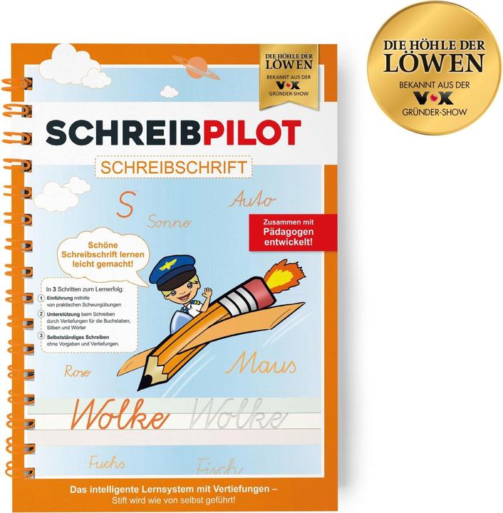 Produktbild Schreibathlet Schulheft Schreibpilot DIN-A4 Schreibschrift (A4, Gepunktet, Weicher Einband)