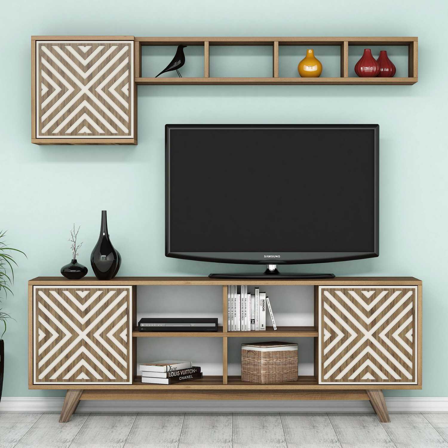 Hanah Home, TV Möbel, Maren (42.4 x 25 x 44.2 cm, 117.6 x 20 x 18.6 cm)