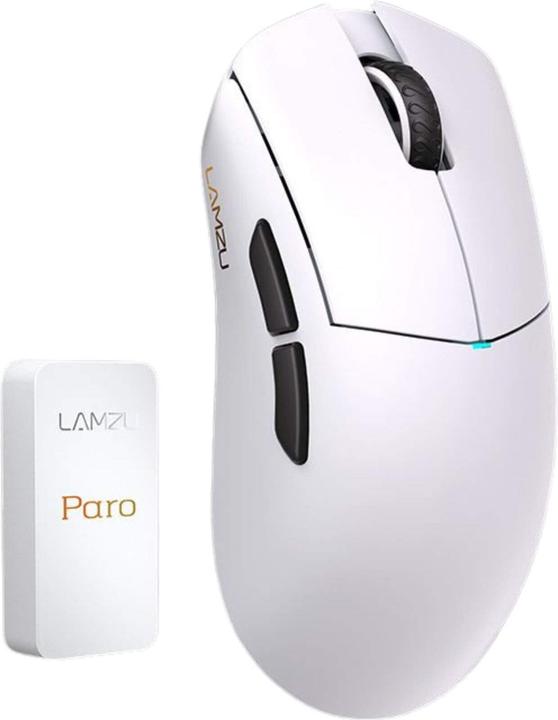 Actual product image Lamzu Paro Gaming Maus, 8kHz Abtastrate, 2,4GHz Wireless - weiss (Cable, Wireless)