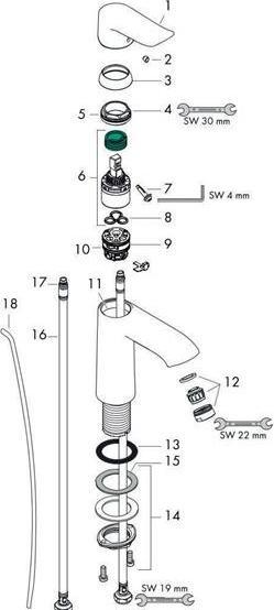 Produktbild hansgrohe Metris Chrom